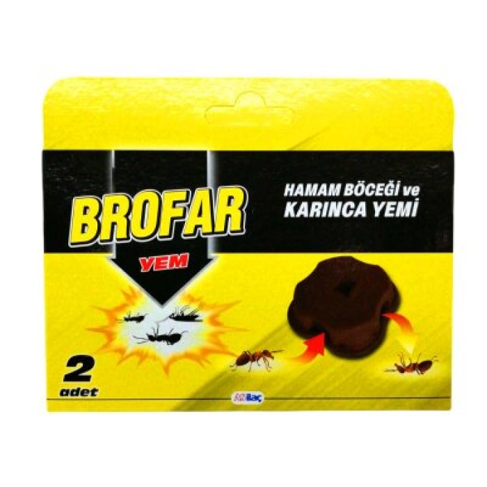 BROFAR ( 2PCS ) HAMAM BÖCEĞİ VE KARINCA YEMİ*12X4