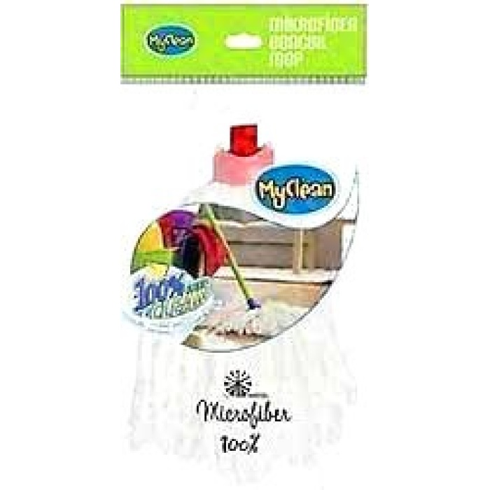 MYCLEAN MY-MOP-09 ( BONCUK & ÖRGÜLÜ İP ) MİKROFİBER MOP*60