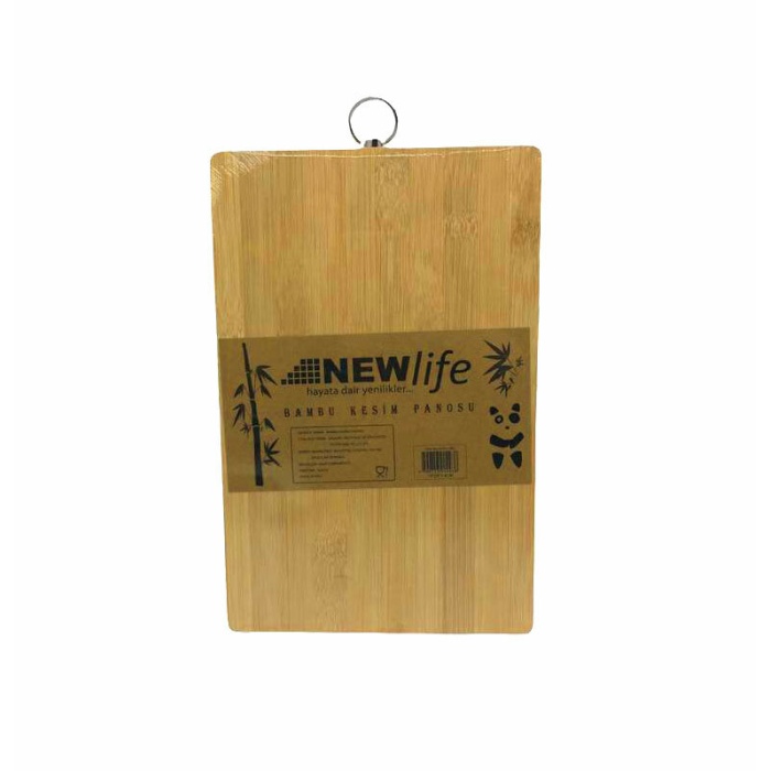 NEWLİFE CLKN-1493 18X28CM.LUX AHŞAP KOYU BAMBU KESİM PANOSU METAL KULPLU*30