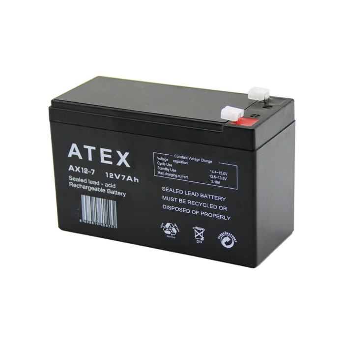 ATEX AX-12 ( KALIN ) KURU AKÜ 12V-7AH AMPER*10