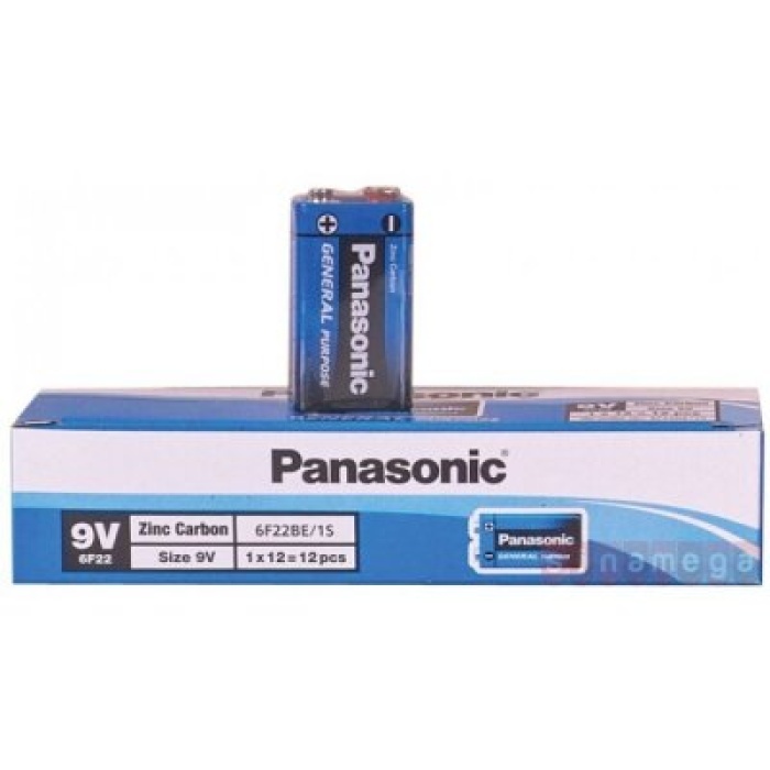 PANASONİC 9VOLT PİL ( 12PCS )*1X24