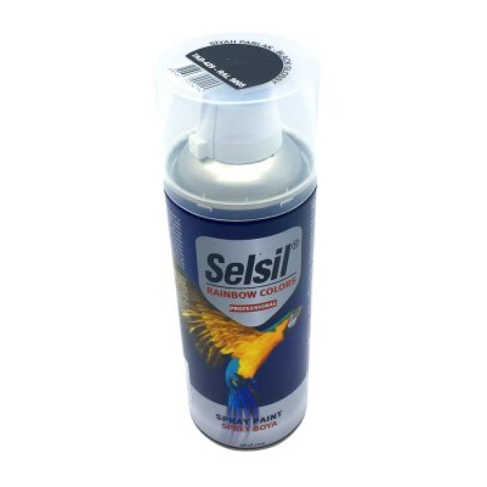 SELSİL TAB-429 ( SİYAH ) PARLAK SPREY BOYA 400ML*12X1