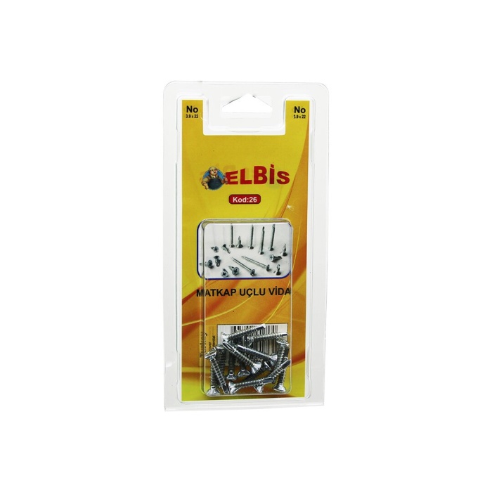 ELBİS-26  3.9X22 MATKAP UÇLU AKILLI VİDA *12X24