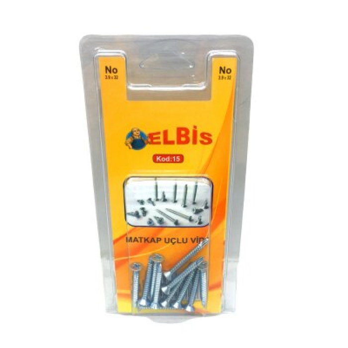 ELBİS-15  3.9X32 MATKAP UÇLU AKILLI VİDA *12X24