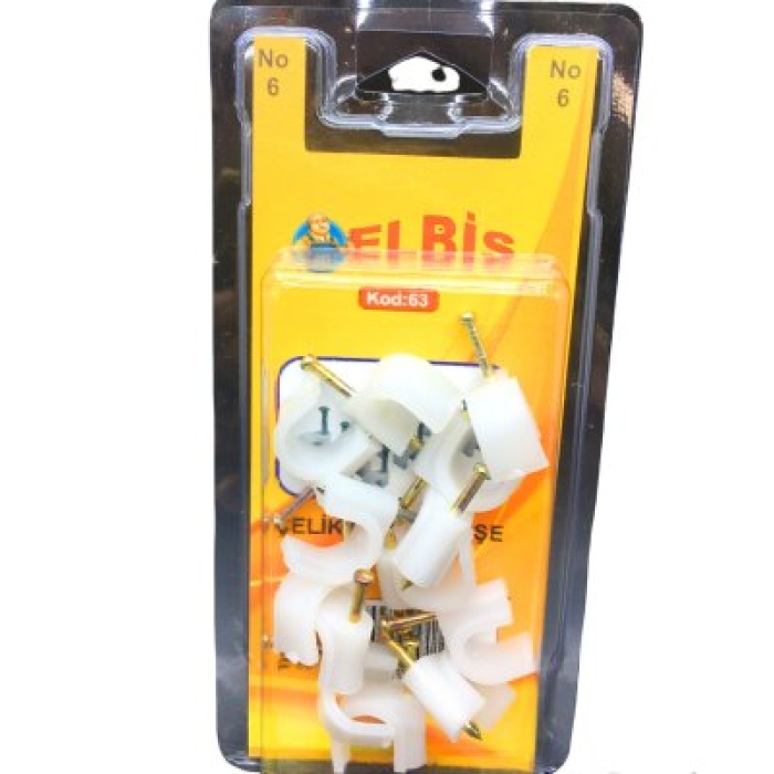 ELBİS-63  NO-6 ÇELİK ÇİVİLİ KROŞE*12X24