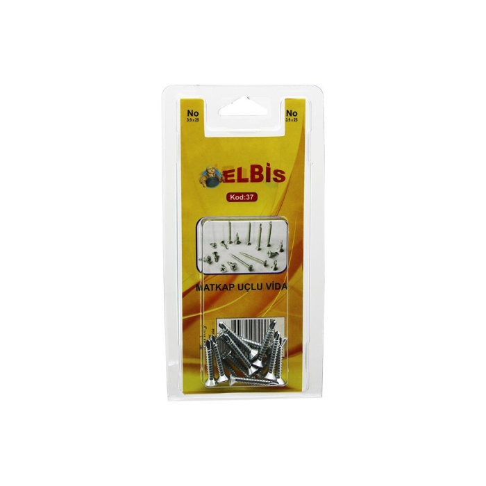 ELBİS-37  3.9X25 MATKAP UÇLU AKILLI VİDA *12X24