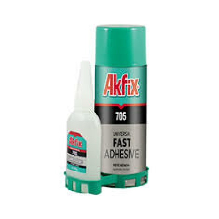 AKFİX GA-060 ( ORTA 200ML+50GR ) HIZLI YAPIŞTIRICI *24