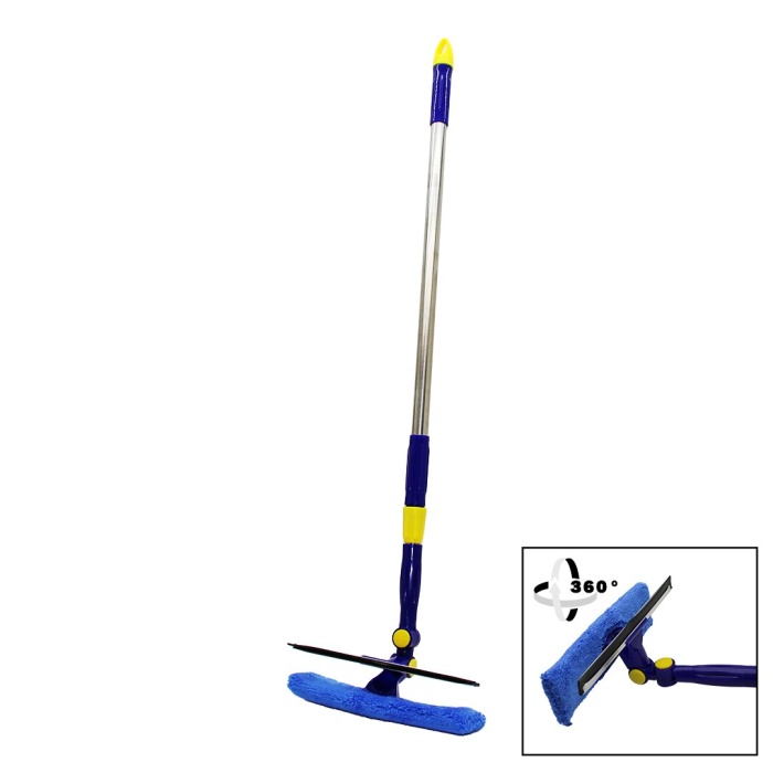 MINGXIN STAR QUALITY- IVORY MOP-104 ( 2IN1 ) DÖNER BAŞLI LÜX CAMSİL UZAYABİLEN SAPLI ( 88-136CM )*72