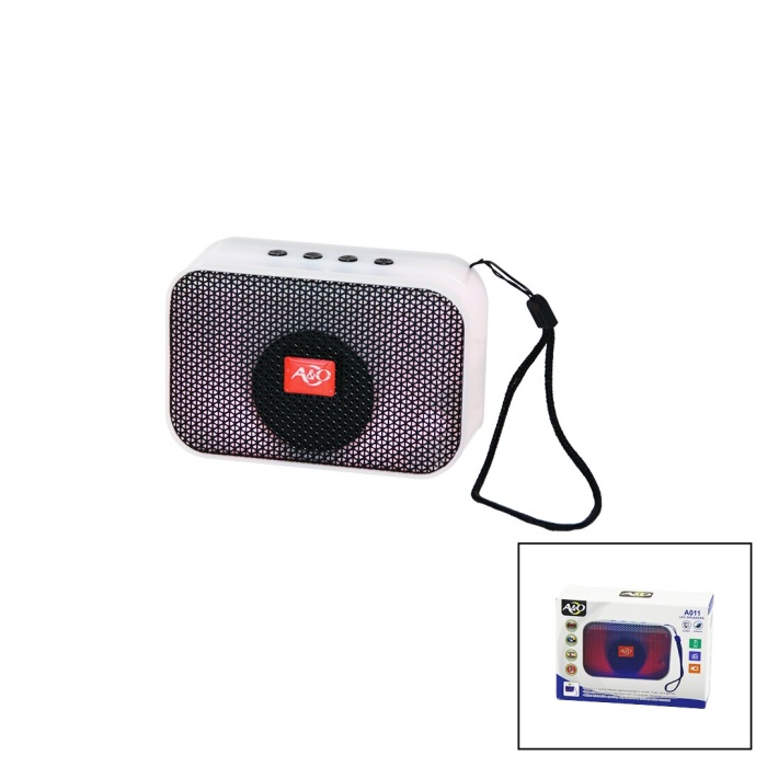 A&Q A-011 PL-4635 ( ŞARJLI ) ( WIRELESS & TF CARD & USB & RGB IŞIKLI EKRAN ) SPEAKER (TELEFONLUKLU & TAŞIMA İPLİ)*100