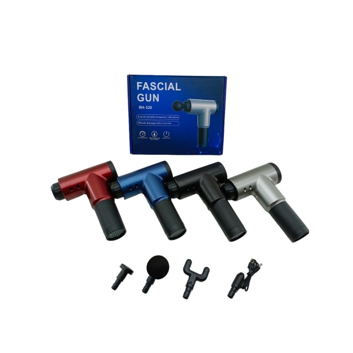 FASCIAL GUN RH-320 MASAJ TABANCASI ALETİ ( 4PCS BAŞLIK ) ( 6 KADEME HIZ SEVİYESİ ) ( USB ŞARJLI )*20