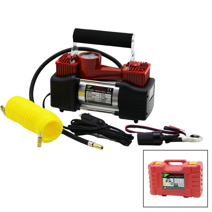 İTALYANO KA-842 OTO & ARAÇ & KAMYON & (4X4) HAVA KOMPRESÖRÜ (DC/12V & 15Amp & 150PSI & 60L/Min) (PLS.ÇANTALI) *6