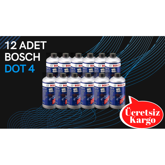 Fren Hidroliği Dot 4 Bosch  500 Ml X 12 Adet