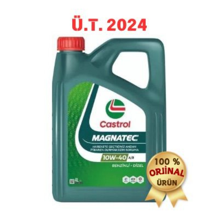 Castrol Magnatec 10W40 A/B Benzinli Araçlar için 4 Litre Motor Yağı (Üretim Yılı: 2024)