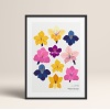 HOMEPACK AHŞAP ÇERÇEVELİ (tüm renkler) BLOSSOM TABLO  POSTER TABLO SETİ BLOSSOM/021