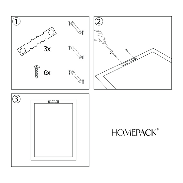 HOMEPACK AHŞAP ÇERÇEVELİ (tüm renkler) ÜÇ PARÇA TABLO SETİ POSTER TABLO SETİ HPN/161