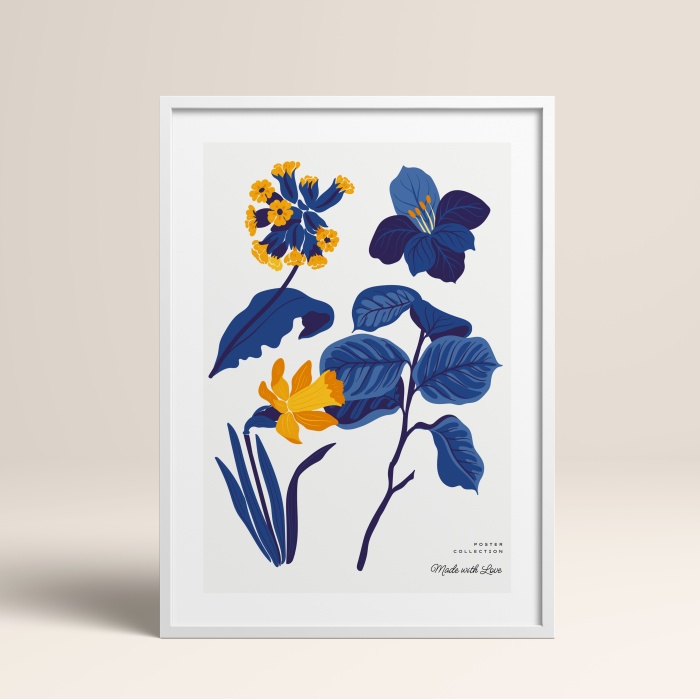 HOMEPACK AHŞAP ÇERÇEVELİ (tüm renkler) BLOSSOM TABLO  POSTER TABLO SETİ BLOSSOM/023