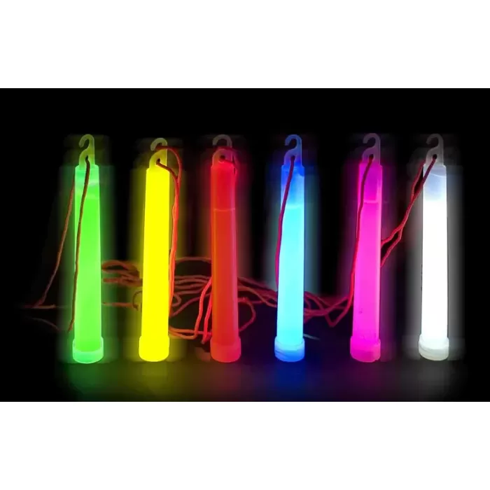 Asılabilir İp Aparatlı Karanlıkta Parlayan Glow Stick Kolye Lamba 6 Adet 6 Renk 15 cm