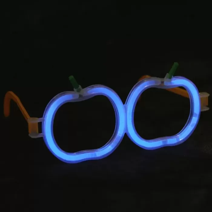 Glow Stick Karanlıkta Parlayan Elma Gözlük 12 Adet