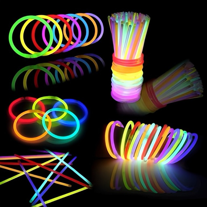 Karanlıkta Parlayan Fosforlu Neon Glow Stick Parti Çubukları