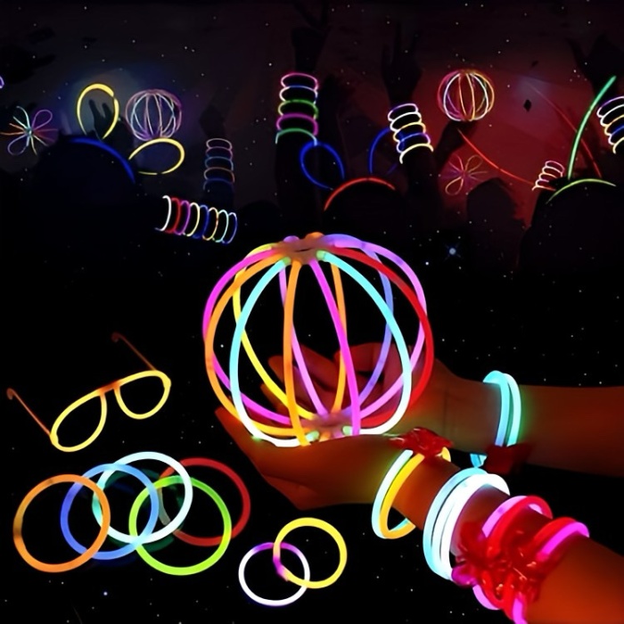 Karanlıkta Parlayan Fosforlu Neon Glow Stick Parti Çubukları