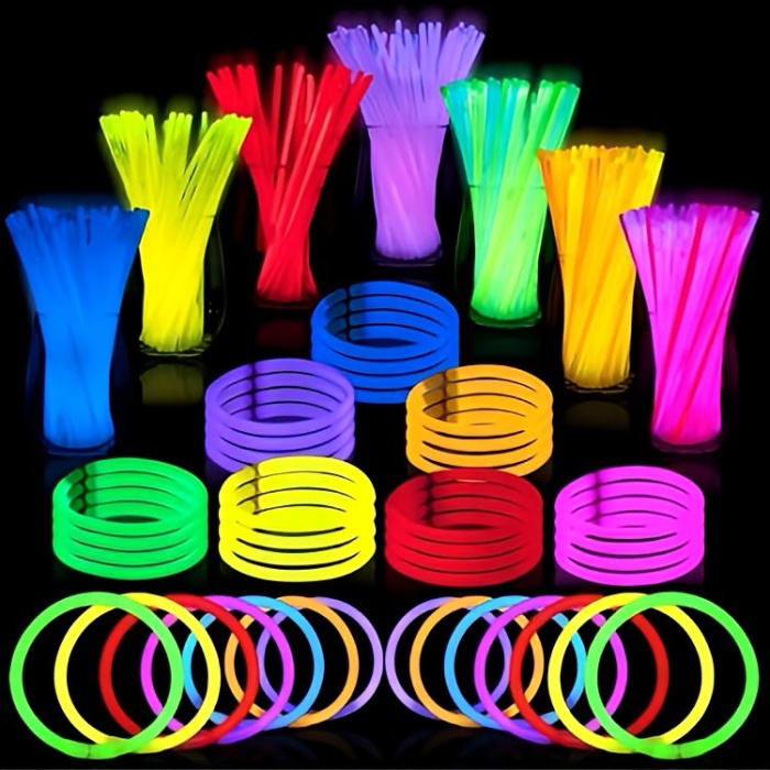 Karanlıkta Parlayan Fosforlu Neon Glow Stick Parti Çubukları