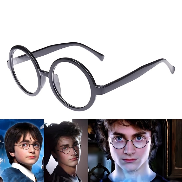 Harry Potter Asası ve Siyah Çerçeveli Gözlüğü