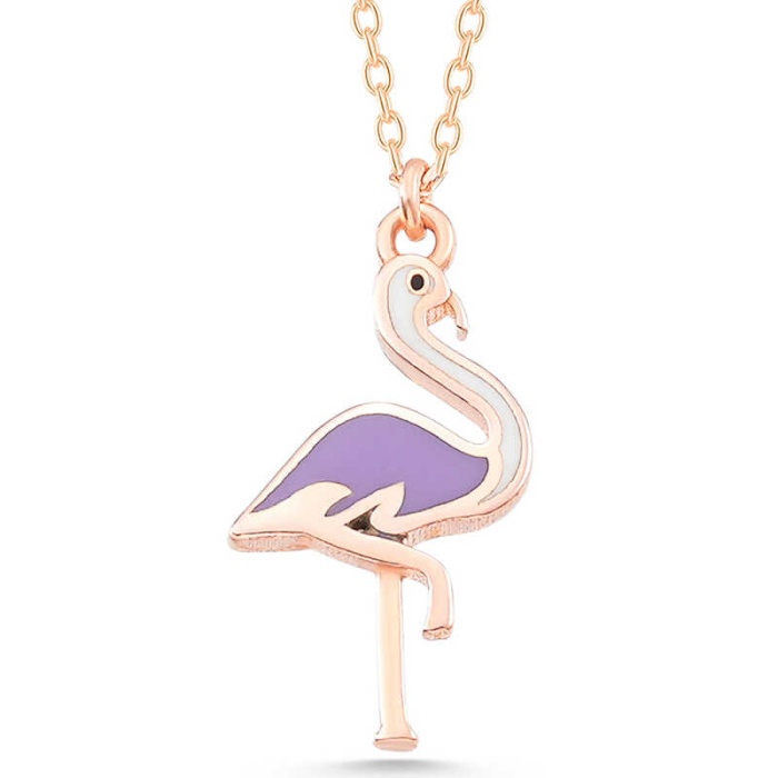 Lucky Life 925 Ayar Gumuss Rose Flamingo Lucky Life Lucky Life Lucky Life Kadın Kolye