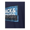 Jack&Jones O Yaka Lacivert Erkek %100 Pamuk T-Shirt 12253442