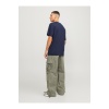 Jack&Jones O Yaka Lacivert Erkek %100 Pamuk T-Shirt 12253442