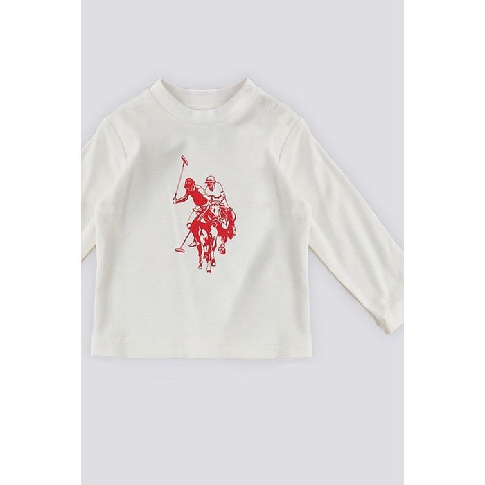 U.S. Polo Assn Gri Melanj Fermuarlı Bebek 3Lü Takım