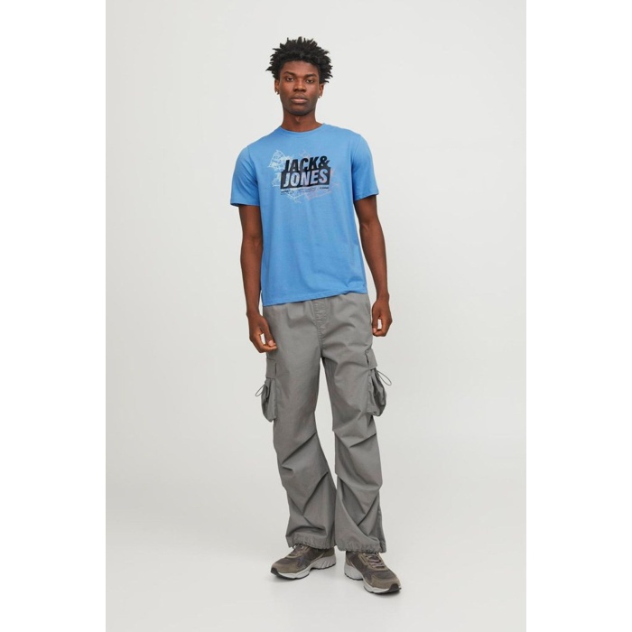 JCOMAP LOGO TEE SS CREW N Mavi Erkek Kısa Kol T-Shirt