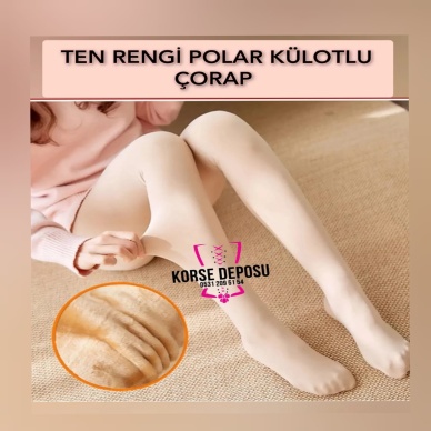 TEN RENGİ POLAR ÇORAP