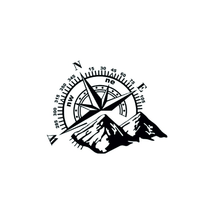Pusula Dağ Off Road Sticker 10 X 7 Cm