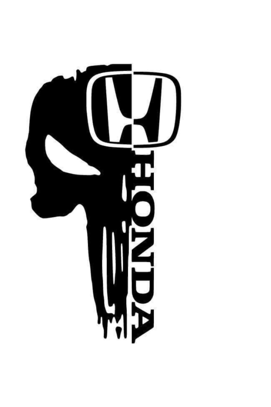 Honda Punisher Sticker