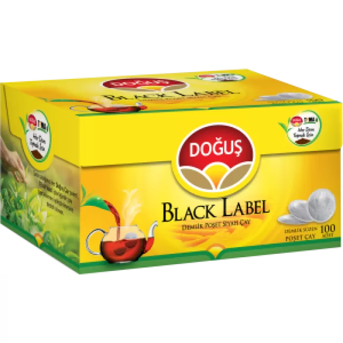 DOĞUŞ BLACK LABEL DEMLİK POŞET ÇAY 100 LÜ