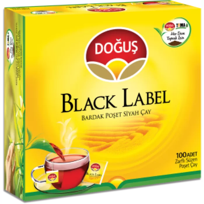 DOĞUŞ BLACK LABEL BARDAK POŞET ÇAY 100LÜ