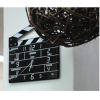 Clapperboard Clock  Analog Klaket Duvar Saati