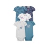 Carters Layette Kız Bebek 5Li Kısa Kol Body 1Q124910 Karışık Renkli