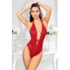 Kırmızı Çift Çapraz İpli Bodysuit - 891