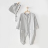 Andywawa AC23651 Modal Bebe Tulum Takım Grey