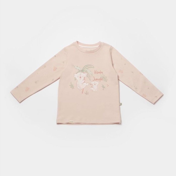 Bibaby Biorganic Koala Jumper Pijama Takım 59778 Pembe