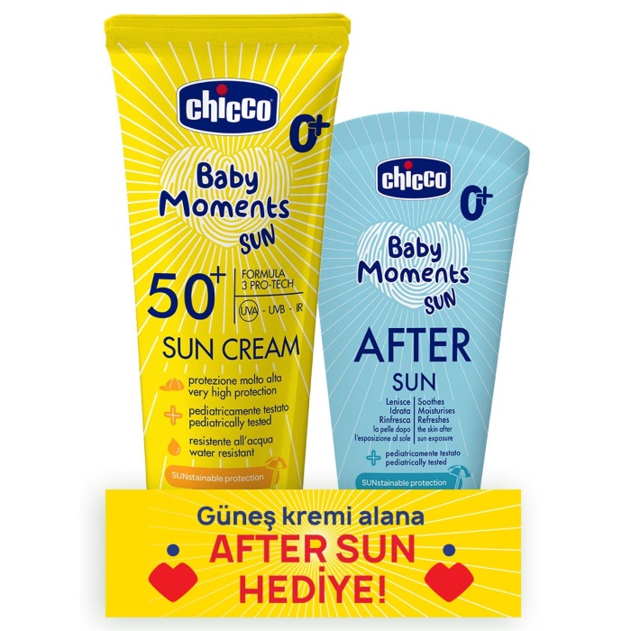 Chicco Baby Moments Sun Güneş Sprey Spf 50+ 150 ml + After Sun Hediye