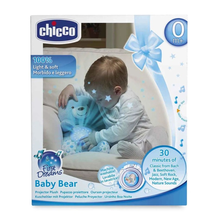 Chicco Bebek Ayıcık Projektör Mavi