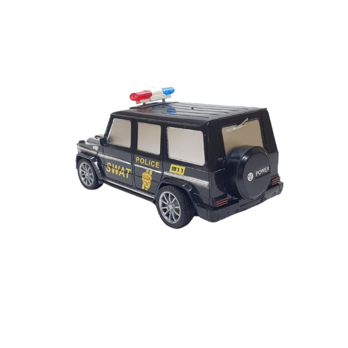 Uzaktan Kumandalı Mercedes Polis Jeep 1:20 Ölçek 18 Cm Siyah - 13578-887