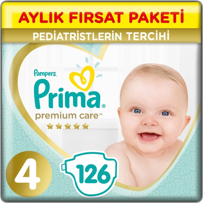 Prima Premium Care Aylık Fırsat Paketi 4 Beden 126 Adet