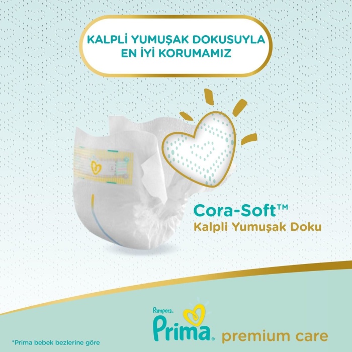 Prima Premium Care Bebek Bezi Ekonomik Paket 2 Beden 60 Adet