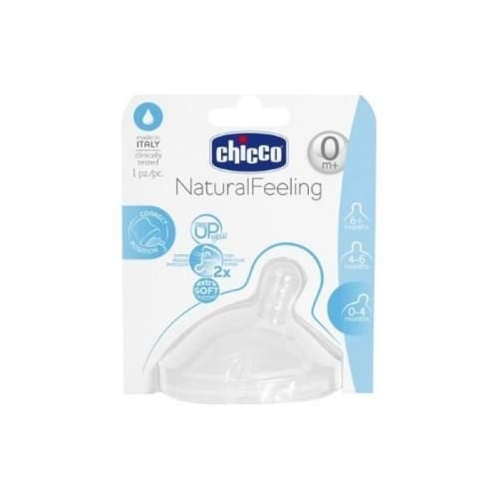 Chicco Natural Feeling Biberon Emziği 0+ Ay Normal Akış Tekli