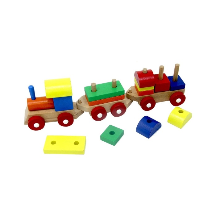 Play Wood Eğitici Ahşap Bloklu Bultak Tren 351