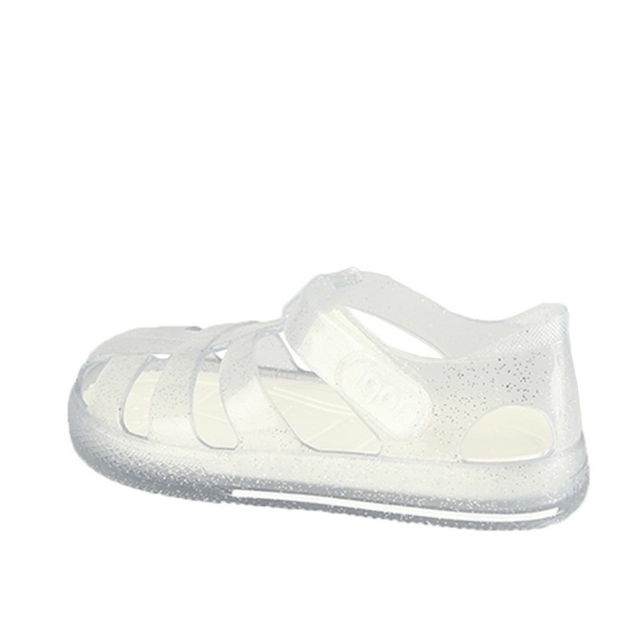 İgor Star Glitter Sandalet S10265 Purpurina Transparente