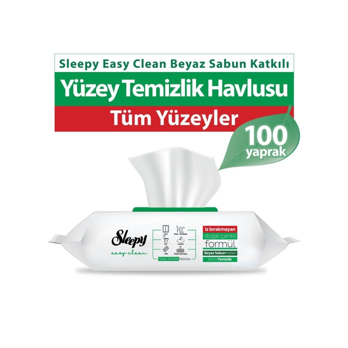 Sleepy Yüzey Temizlik Havlusu 100lü